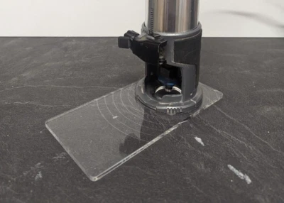 DEWALT Medium Trimmer DCW600 D2604 Router BASE PLATE Guide Clear Replacement - Image 1 of 4