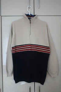 Herren Pullover - Jacke  By Wind , LIMITED EDITION, dunkelblau-beige-rot, Gr. M - Bild 1 von 10