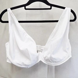 NWOT ASOS DESIGN Maya Fuller Bust M&M Step Front Underwired Bikini Top White 42G - Picture 1 of 12
