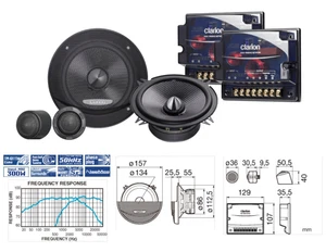 Clarion SRP1322S NEU 2-WEGE-KOMPONENTENSYSTEM, 13 CM (5,25") SRP 1322 S - Bild 1 von 1