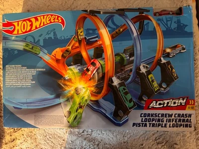 Rennbahn für Match-Box-Autos, gebraucht - im Originalkarton - Bild 1 von 2