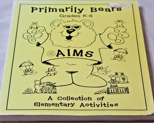 AIMS Primarily Bears Grades K-6 A collection of Elementary Activities Vintage - Foto 1 di 2