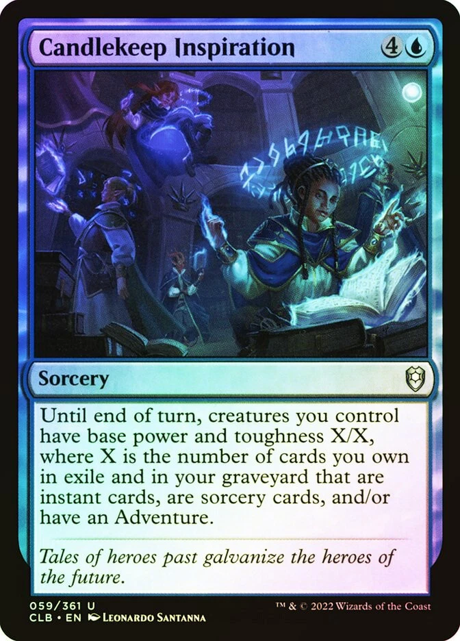 MTG FOIL Candlekeep Inspiration  - Commander Legends: Battle for Baldur's Gate - Image 1 of 1