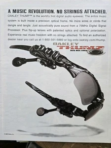 2005 Oakley Thump Digital Audio Music Eyewear men's sunglasses ad - Picture 1 of 1