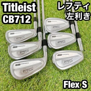 Titleist Cb 712 6 Irons Left-Handed S Golf Set - Picture 1 of 10