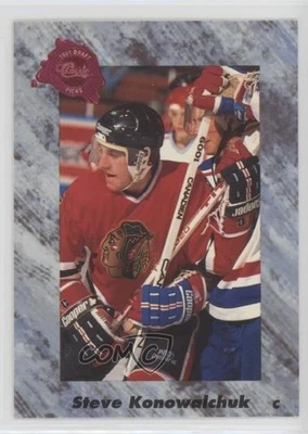 1991 Classic Draft Picks French Steve Konowalchuk #46 - Image 1 of 2