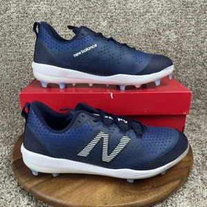 New Balance FuelCell Comp V3 Baseball Cleats Men's Size 15 Blue White Shoes - Picture 1 of 12