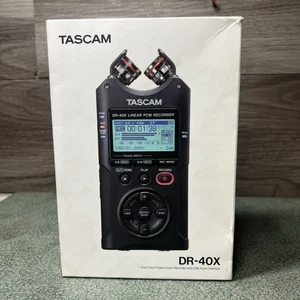 Tascam DR-40X Four-Track Digital Audio Recorder and USB Audio Interface, Black - Picture 1 of 9