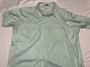Columbia Shirt Mens XL Vented Fishing Mint Green EUC - Picture 1 of 3