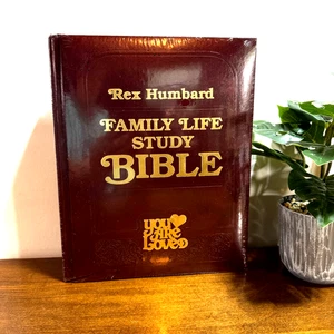 Rex Humbard Family Life Study Bible Leather Bound Holy KJV New Sealed - Picture 1 of 9