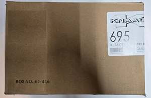 GENUINO Knaack 695 4 piezas 6" sólido PU HD juego de ruedas con frenos 2600 libras capacidad OEM - Imagen 1 de 5