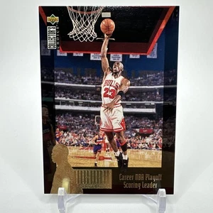 1995-96 Collector's Choice Jordan Collection Playoff Leader #JC11 Michael Jordan - Bild 1 von 3