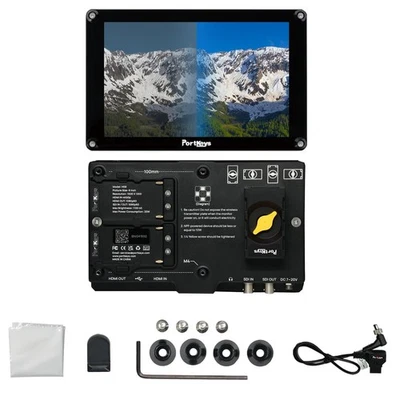 Portkeys HS8 8inch 1000nit Super Brightness 4K 3G-SDI HDMI Camera Video Monitor - Image 1 of 4