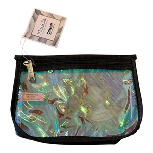 Modella Holographic Iridescent Kosmetiktasche mit schwarzem Rand, Kosmetiktasche, Beutel - Bild 1 von 3