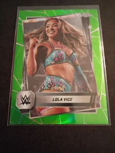 WWE Lola Vice #151 2025 Topps Chrome Green Parallel Card SN 7 of 99 - Picture 1 of 1