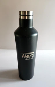 Corkcicle Black Silver "Herc Rentals" Insulated Tumbler w/Lid 16 Oz Drinkware - Picture 1 of 9
