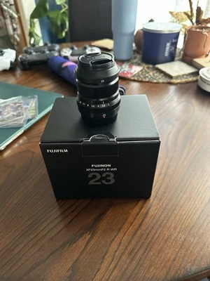 Fujifilm Fuji On XF 23mm F/2 R WR Lens Mint Condition In Box - Image 1 of 4