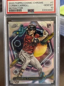 2023 Topps Cosmic Chrome Corbin Carroll RC Rookie #7 PSA 10 GEM MINT - Bild 1 von 2