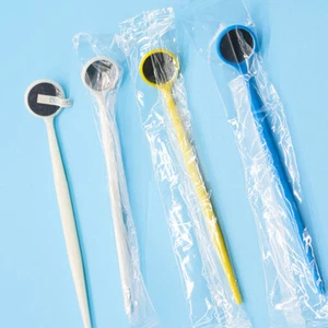 Dental Instruments Disposable Mouth Inspection Mirror Examination Tool - 100Pcs - Picture 1 of 8
