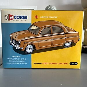 Corgi AN01101 50th Anniversary Brown Ford Consul Saloon Ltd Edition NEW