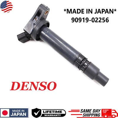 GENUINE DENSO Ignition Coils 90919-02256 For 2005-2024 Toyota & Lexus I4 V6 V8 - Imagem 1 de 4