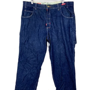 Jean vaquero vintage Y2K Ecko Unltd carpintero talla 40 azul lavado oscuro holgado - Imagen 1 de 5