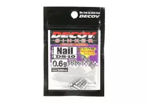 **DECOY Sinker Type Nail 0.6g(1/48oz) DS-10 10pcs 828229 - Picture 1 of 2