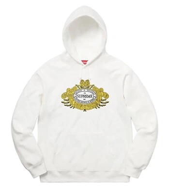 Supreme Love Or Hate Hooded Sweatshirt Size Large White Hoodie FW18 Brand New DS - Изображение 1 из 4