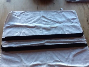FORD ESCORT MK1 DOOR GLASS SEALS EXTERIOR.(2 DOOR) SCRAPER SEALS,1.3,1.6,L,GL - Picture 1 of 3