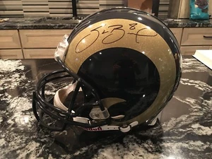 SAM BRADFORD AUTOGRAPHED FULL SIZE AUTHENTIC PRO LINE RAMS HELMET w/ COA - Picture 1 of 4