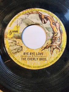 THE EVERLY BROTHERS - BYE BYE LOVE/I wonder if I care as much -GOOD+ F313 - Picture 1 of 2