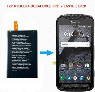 Nova bateria fabricante de equipamento original SCP-72LBPS para KYOCERA DURAFORCE PRO 2 E6910 E6920 - Imagem 1 de 2