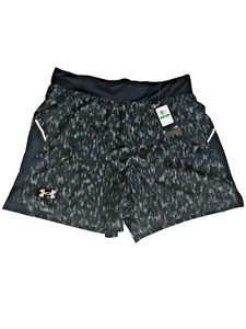 Under Armour Men's LARGE UA Launch Elite 5'' Print Shorts Black Gray Running Gym - Picture 1 of 14