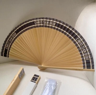 Authentic Christian Dior DIORIVIERA Folding Fan Navy Sensu Novelty New Sealed - Image 1 of 4
