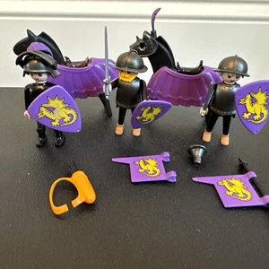Playmobil 3669 Dragon Knight Squad Medieval Vintage Parts Shields Horse - Picture 1 of 14