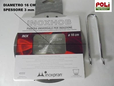 INOXPRAN ADATTATORE PER PIANI A INDUZIONE PIATTO UTILE 160MM IN MATERIALE FERROMAGNETICO