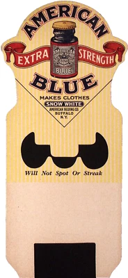 Topper de exhibición de encimera azul americano extra fuerte azul americano vintage azul americano Foto 1 de 2