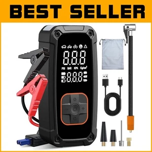 Portable Tire Inflator & 25000mAh Jump Starter - 150PSI Compact Air Compressor - Picture 1 of 9