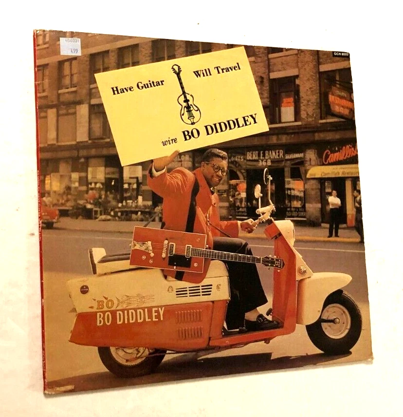 Bo Diddley Guitar Travel GCH8002 Chess Stereo Italy Vintage 80s Reissue Vinyl LP Foto 1 de 4