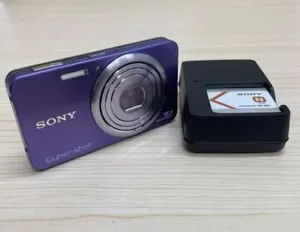 Sony Cyber-Shot DSC-W570 16.1MP Digital Camera w/5x Zoom Purple , used - Picture 1 of 6