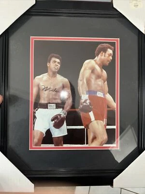 muhammad ali signed photo With George Foreman ***NO COA*** - Image 1 of 3