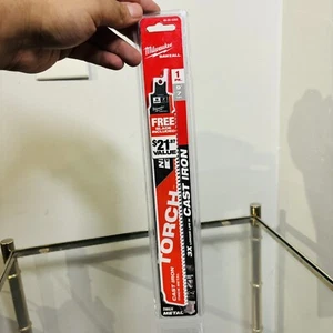 Milwaukee 48-00-5262 Lama per seghetto alternativo in carburo di agrumi 9" 7TPI Torcia NUOVO  - Foto 1 di 6