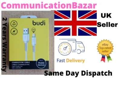 NEW Budi USB to iPhone 3M Cables - Image 1 of 2