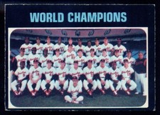 1971 TOPPS O PEE CHEE Baseball #1 WORLD CHAMPIONS Baltimore Orioles Team Card NM