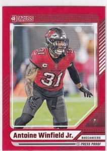 Panini NFL 2024 Donruss Football No. 181 Antoine Winfield Jr. Red Parallel - Bild 1 von 2