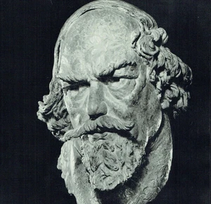 Bronze Bust Of Augustus John By Barney Seale 1937 Photo Article J572 - Picture 1 of 2