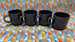 NEW FIESTAWARE STACKING Mug set of 4 retired Slate Gray Fiesta FREE SHIPPING - Picture 1 of 7
