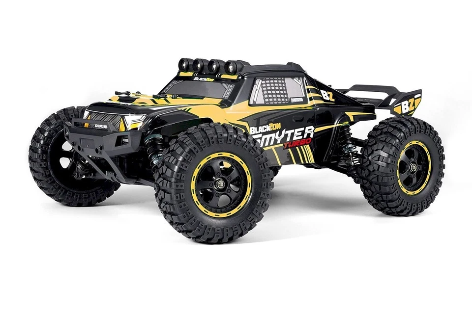 BlackZon 540255 1 12 Yellow Smyter DT Turbo 4WD 3S Brushless Desert Truck RTR