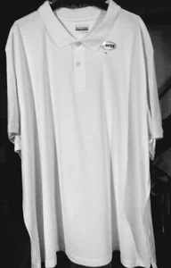 BASIC EDITIONS BIG MENS SIZE 4XL DRESS/CASUAL POLO SS SHIRT- WHITE NWT - Picture 1 of 1