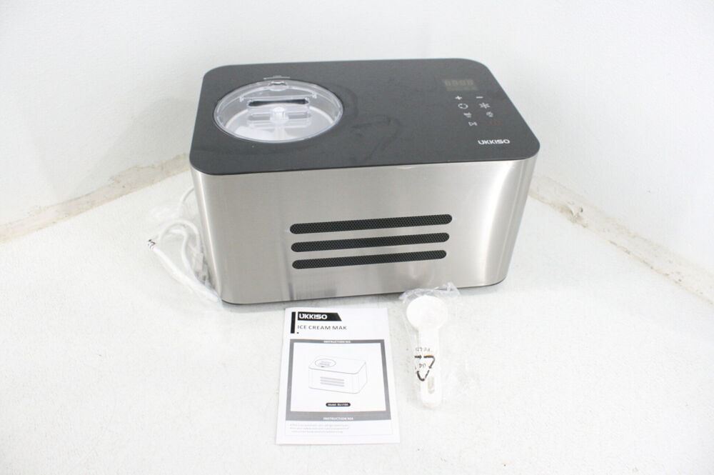 SEE NOTES UKKISO SU-I15A Ice Cream Maker 1.5 Quart 4 Operation Mode Stainless